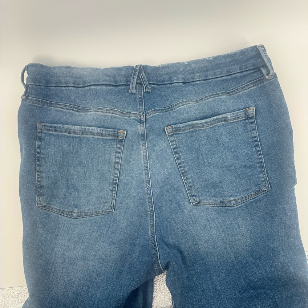 Good American Straight Leg Jeans in Mid Blue size 14-18 - Picture 5 of 5